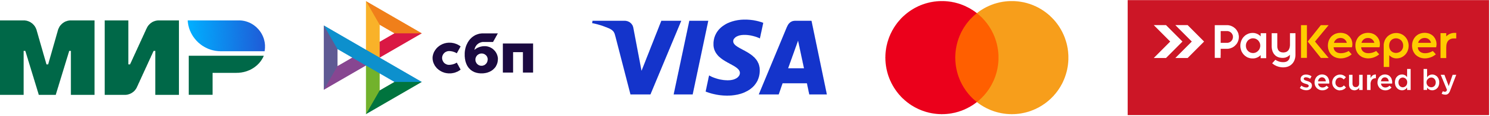 МИР, СБП, Visa, Mastercard, PayKeeper